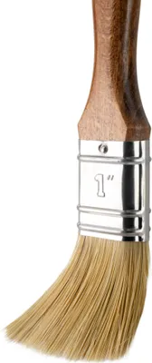 Produktbild von Flachpinsel 1 Zoll = 25 mm | Lasurpinsel | Lackierpinsel | Holzpinsel | mit Holz-Griff lakiert