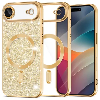 Obrázek produktu pro Techsuit – třpytivé ochranné pouzdro MagSafe pro iPhone 17 Air – zlaté