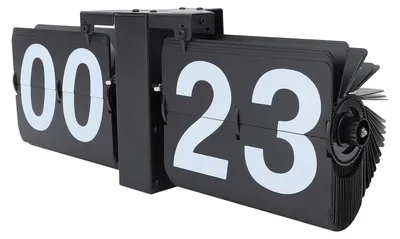 Zdjęcie produktu dla Automatyczny zegar z klapką Minimalistyczny retro mechaniczny zegar cyfrowy z klapką do biura Szkoła Hotel Dom 24 godziny