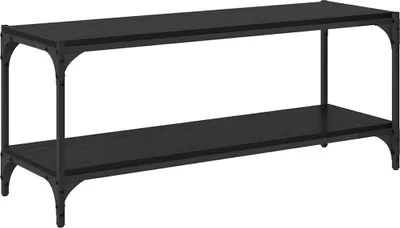 Immagine prodotto di Mobile TV Rovere Nero 100x33x41cm Legno ingegnerizzato e ferro