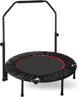 Immagine prodotto di Mini trampolino – Rebounder – Trampolino – Pieghevole – con maniglia regolabile