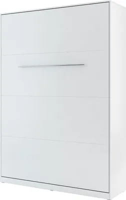 Produktbild von MIRJAN24 Schrankbett Concept Pro CP-01 Vertical, Wandklappbett inkl. Lattenrost, Schrank mit Klappbett (140x200 cm, Weiß Matt / Weiß Matt)