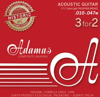Produktbild von Adamas 1717-3, 3-er Pack Phosphor Bronze (010-047)