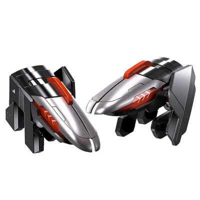 Two mobile game controllers are shown against a white background.