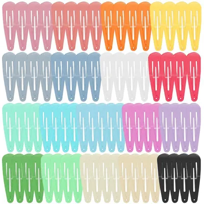 Image de Lot de 80 barrettes de 5,1 cm, barrettes métalliques antidérapantes