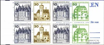 Produktbild von Briefmarken Berlin (West) 1980 Mi MH11ec (kompl.Ausg.) t höherstehend postfrisch Burgen und Schlösser