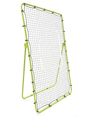 Produktbild von Volleyball Reboundnetz 213x122 cm Trainingsnetz Rückprallnetz mit Stahlrahmen für Volleyball Übung fluoreszierend grün