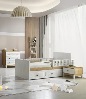 Obrázek produktu pro Dětský pokojový komplet: Kompletní sada nábytku pro dokonalé vybavení, 3dílná.