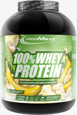 Produktbild von IronMaxx 100% Whey Protein - 2350g-Dose Banane-Joghurt