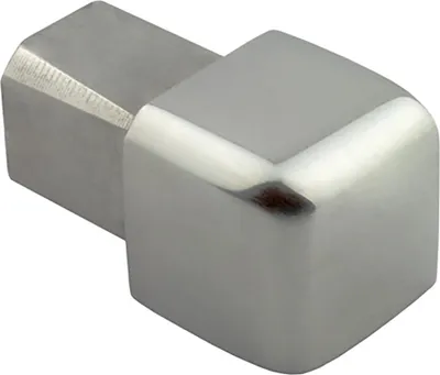 Produktbild von Quadrat Edelstahlschiene Profil Fliesenschiene Edelstahl V2A L250cm 12mm Ausseneck glänzend
