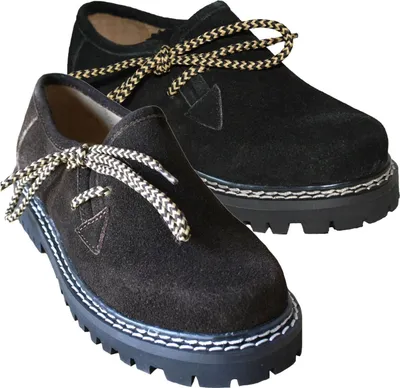Produktbild von Kinder Jungen Mädchen Haferlschuhe Trachtenschuhe wildleder, Farbe:Dunkelbraun, Größe:32