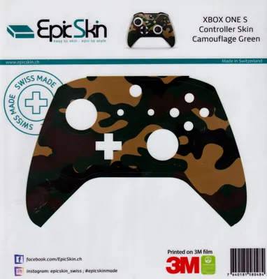 Obrázok produktu pre Skin na ovládač XBOX ONE S - Design Aufkleber Camouflage Green