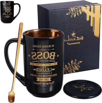 Productafbeelding van Famanu koffiemok, bedankje voor leidinggevenden - zwart, 570 ml