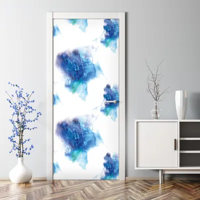 Produktbild von Dekorative Türtapete selbstklebend Klebefolie Türposter Türaufkleber Retro Zickzack Rosa 70 x 200 cm