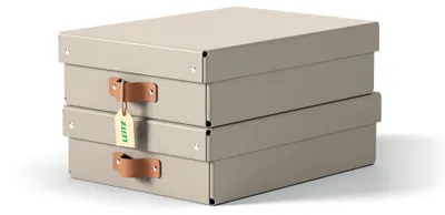 Produktbild von Leitz 61480012 Aufbewahrungsbox Karton Grau