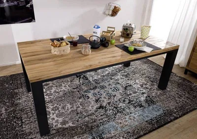 Produktbild von MASSIVMOEBEL24 Esstisch Wildeiche 240x100x76 natur geölt VILLANDERS #121