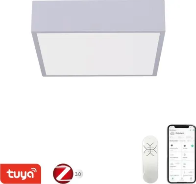 Image de IMMAX NEO CANTO SLIM Plafonnier intelligent 28x28x7cm 22W 1610lm blanc Zigbee 3.0, TUYA