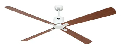 Produktbild von Energiespar Deckenventilator Eco Neo III 180 cm Weiß Flügel Nussbaum / Kirschbaum mit Fernbedienung
