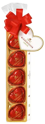 Obrázok produktu pre Niederegger marcipánové srdiečka v sáčku z horkej čokolády 62g
