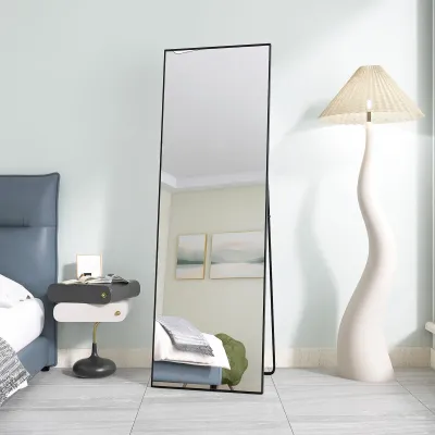 Obrázek produktu pro Stojací zrcadlo 165 x 60 cm s hliníkovým rámem