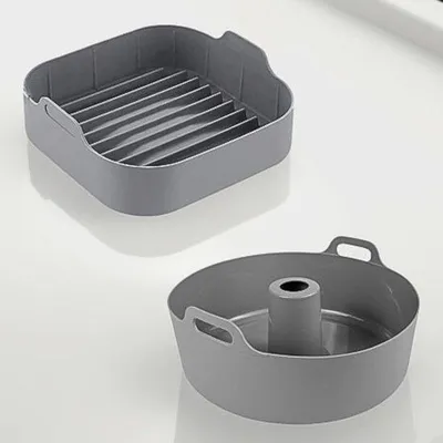 Produktbild von Famanu Silikonform für Heißluftfritteuse 21 cm - Zubehör für Heißluftfritteuse mit 4 bis 6 Litern