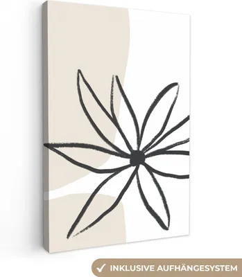Obrázek produktu pro OneMillionCanvasses® - Plátno - Květiny - Minimalismus - Pastel, nástěnná malba, nástěnné dekorace obrazy obývací pokoj, 80x120cm