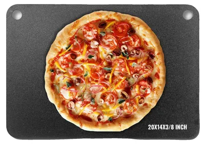 Zdjęcie produktu dla Profesjonalna Płyta Stalowa Do Pizzy Vevor 508X355X10Mm Wstępnie Sezonowana