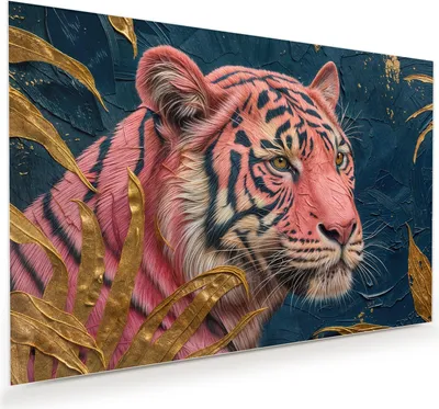 Produktbild von Glasbild 45x30cm in XXL für Wohnzimmer, Schlafzimmer Motiv Tiger Porträt