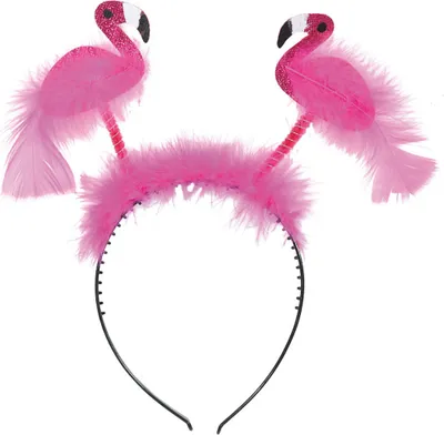 Produktbild von Haarreif Flamingo mit Federn Pink Karneval Fasching Party Cosplay Halloween