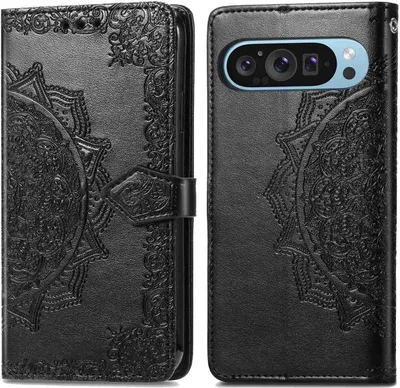 Produktbild von imoshion Mandala Klapphülle Google Pixel 9 Pro XL - Schwarz