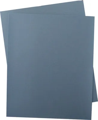 Two sheets of sandpaper are overlapping each other.