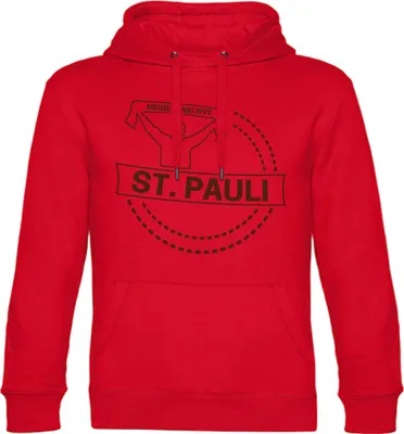 Produktbild von multifanshop Kapuzen Sweatshirt - St. Pauli - Meine Fankurve, rot, Größe 3XL