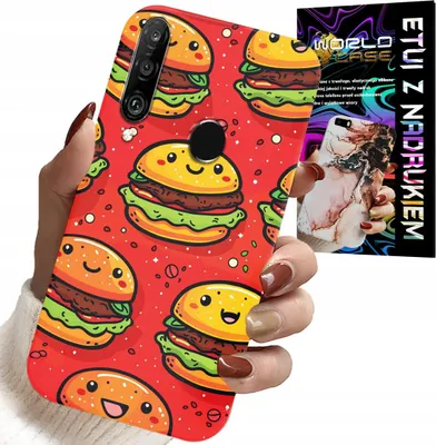 Produktbild von Fall Für Huawei P30 Lite - Süsse Lächelnde Burger Abdeckung