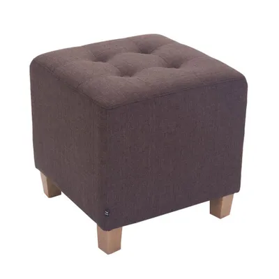 Image de Pouf CLP Pharaon, couleur antique clair avec un rembourrage haut de gamme gris foncé