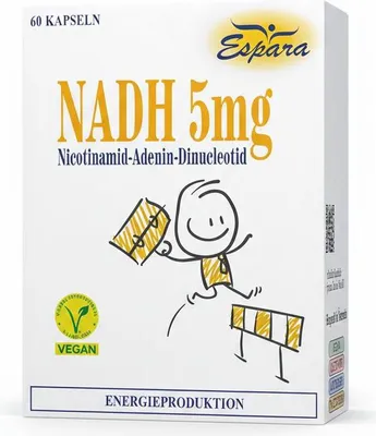 Obrázek produktu pro Espara NADH 5 mg s 5 mg koenzymu 1 kapsle, 60 kapslí