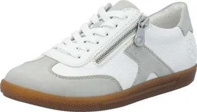 Produktbild von Rieker Sporthalbschuhe Formsohle modisch in weiss/weiss kombi, Gr. 42