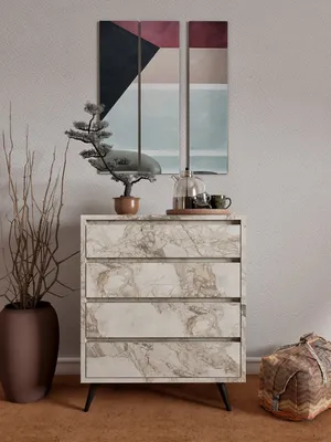 Produktbild von Skye Decor, Suvera - Ephesus Marble, Kommoden, Ephesus-Marmor, 70 x 86 x 40 cm