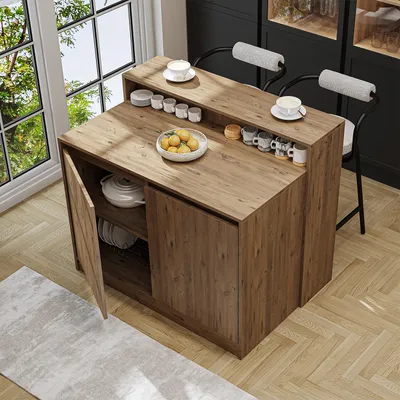 Produktbild von Roomart CORTADO Kücheninsel 120 cm breit, Eiche