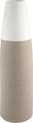Image de Vase Gilde "Taglio" crème/brun L= 6,5 cm l= 12,0 cm H= 39,5 cm 31557
