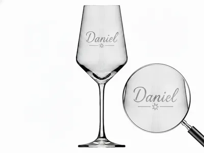 Produktbild von Valhalla Weinglas Gravur Daniel 1 Stück 350ml spülmaschinenfest