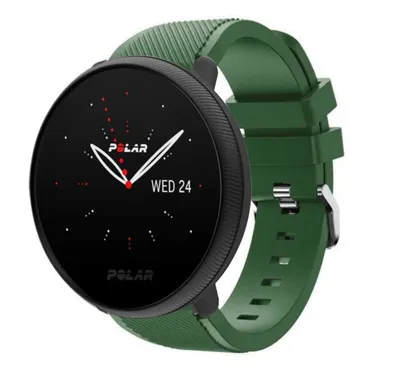 Produktbild von Strap-it Polar Ignite 2 Twill Silikonarmband (Armeegrün)