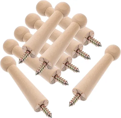 Obrázok produktu pre 8 závesných háčikov, minimalistické vešiaky na kľúče a oblečenie, jednoduchá montáž, možnosť natretia, vhodné na dvere a do spální