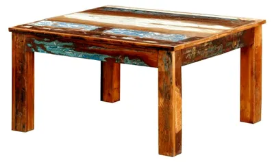 Produktbild von Couchtisch aus recyceltem Holz 80x80x45 cm