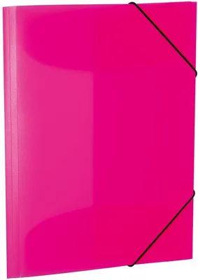 Produktbild von HERMA Sammelmappe A4 neon pink Polypropylen 3St.
