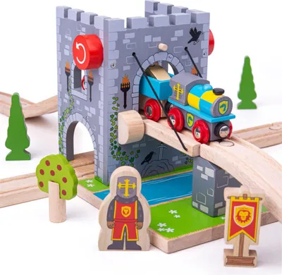 Produktbild von Bigjigs Holzschienen – Zugbrücke