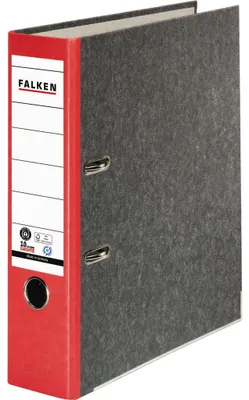 Produktbild von Falken Ordner S80 80024516 DIN A4 80mm RC Pappe rot