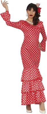 Productafbeelding van Flamenco-danseres kostuum voor dames, maat: L