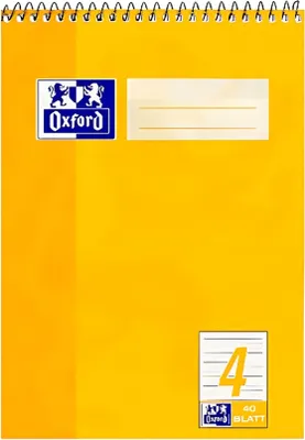 Produktbild von Oxford 100050387, Gelb, A5, 90 g/m²