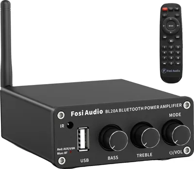 Obrázek produktu pro Výkonový zesilovač Bluetooth, výstupní výkon 100 W, podpora AUX a USB, BL20A s 24 V