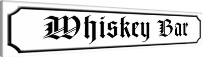 Produktbild von vianmo Holzschild 10x46 cm Alkohol Whiskey Bar Kneipe Pub Küche